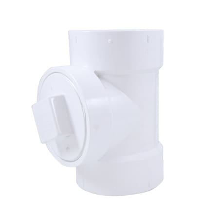 Charlotte Pipe And Foundry 2in. PVC Cleanout Test Tee with Plug PCT320